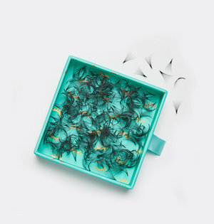 SuperFan Loose Fans Mega Volume Lashes 12D 0.03mm - 500 Pre-Made C+ Curl Fans