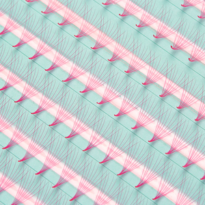 Pink Super Fan 8D 0.05mm - 200 Pre-Made Fans