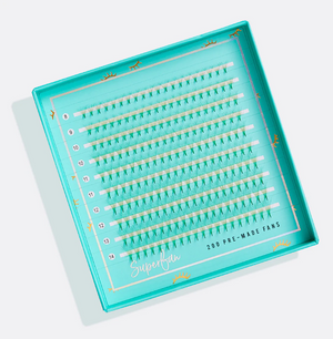 Green Super Fan 8D 0.05mm - 200 Pre-Made Fans