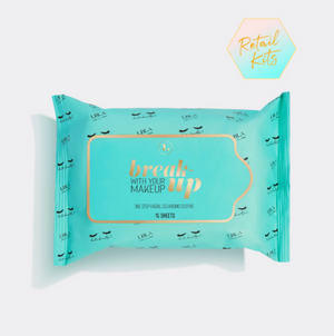 Travel Size Break Up with Your Makeup Wipes - Retail Set