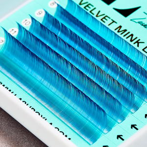 Velvet Faux Mink 0.05mm Mixed Tray Lashes - Blue Gem Tones