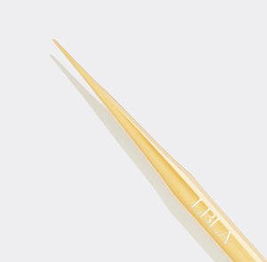 Gold Straight Slim Isolation Tweezer - Long