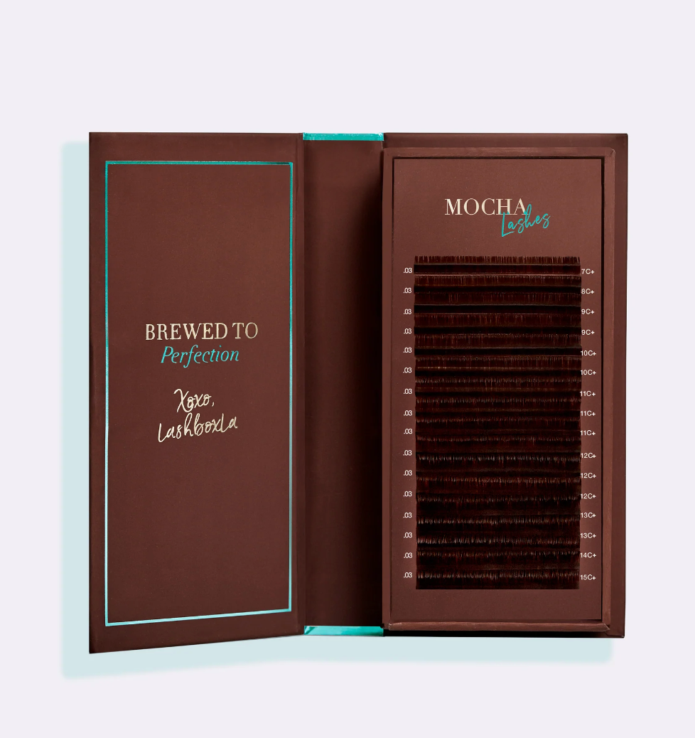 Mocha Brown FAVOURITE Cashmere Faux Mink Lashes - Mixed Lengths