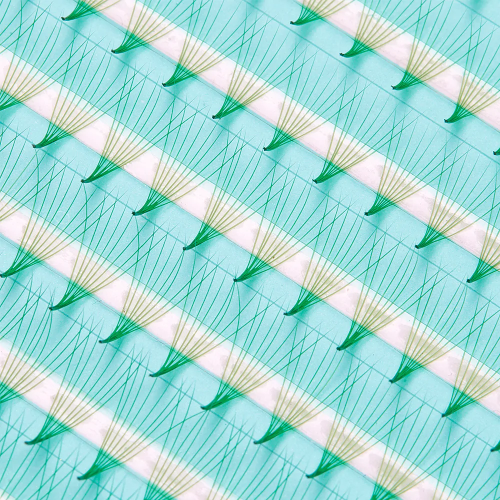 Green Super Fan 8D 0.05mm - 200 Pre-Made Fans