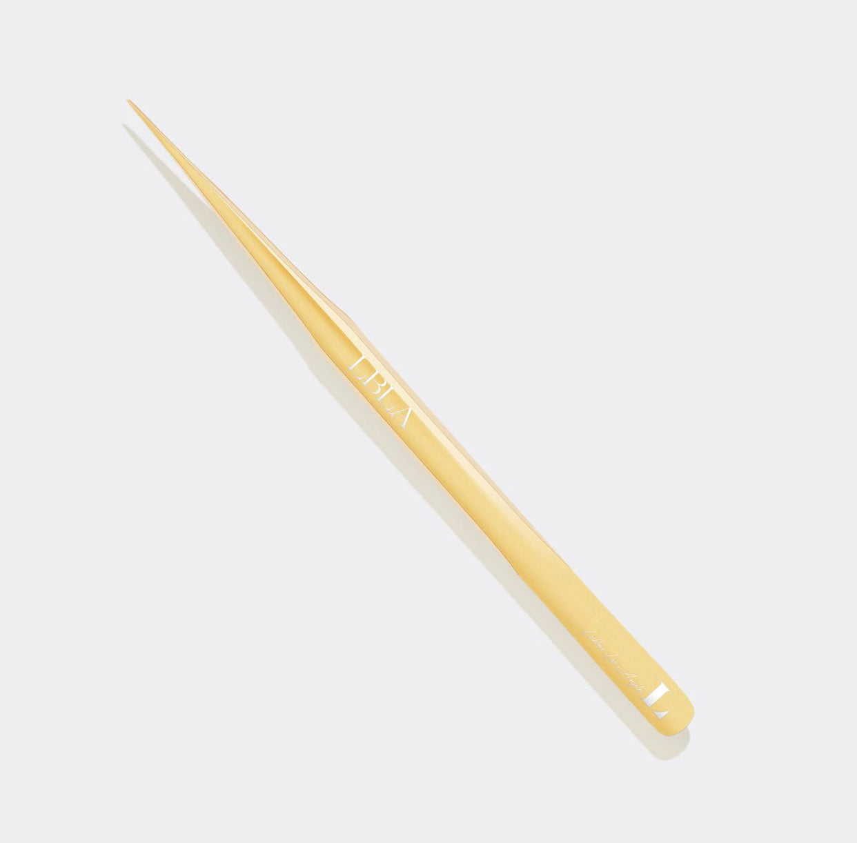 Gold Straight Slim Isolation Tweezer - Long