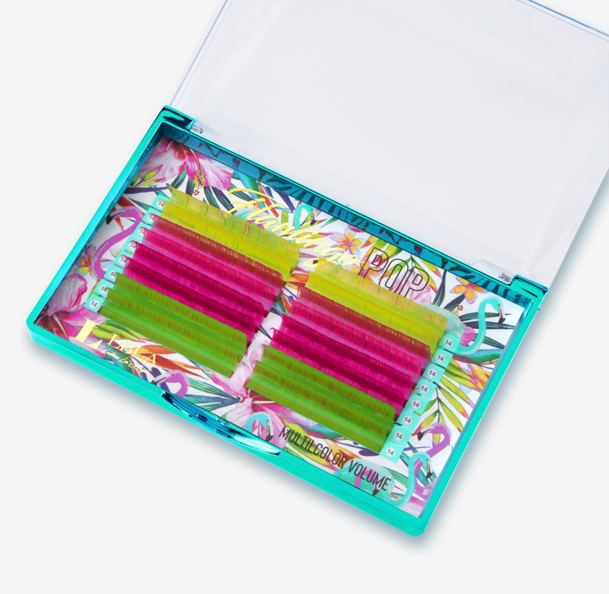 Flamingo Pop Lashes - 0.07mm Mixed Colour 16 Line Tray