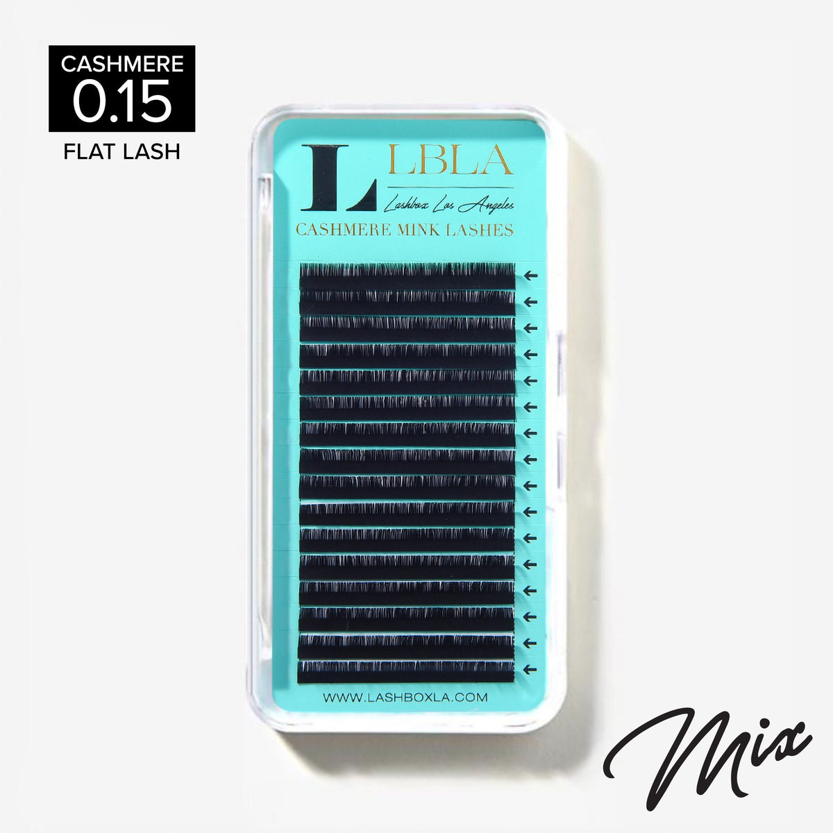 Cashmere Flat Lash 0.15mm Mixed Lengths Tray