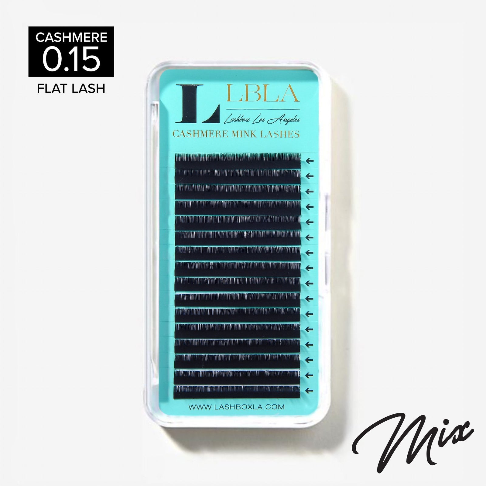 Cashmere Flat Lash 0.15mm Mixed Lengths Tray