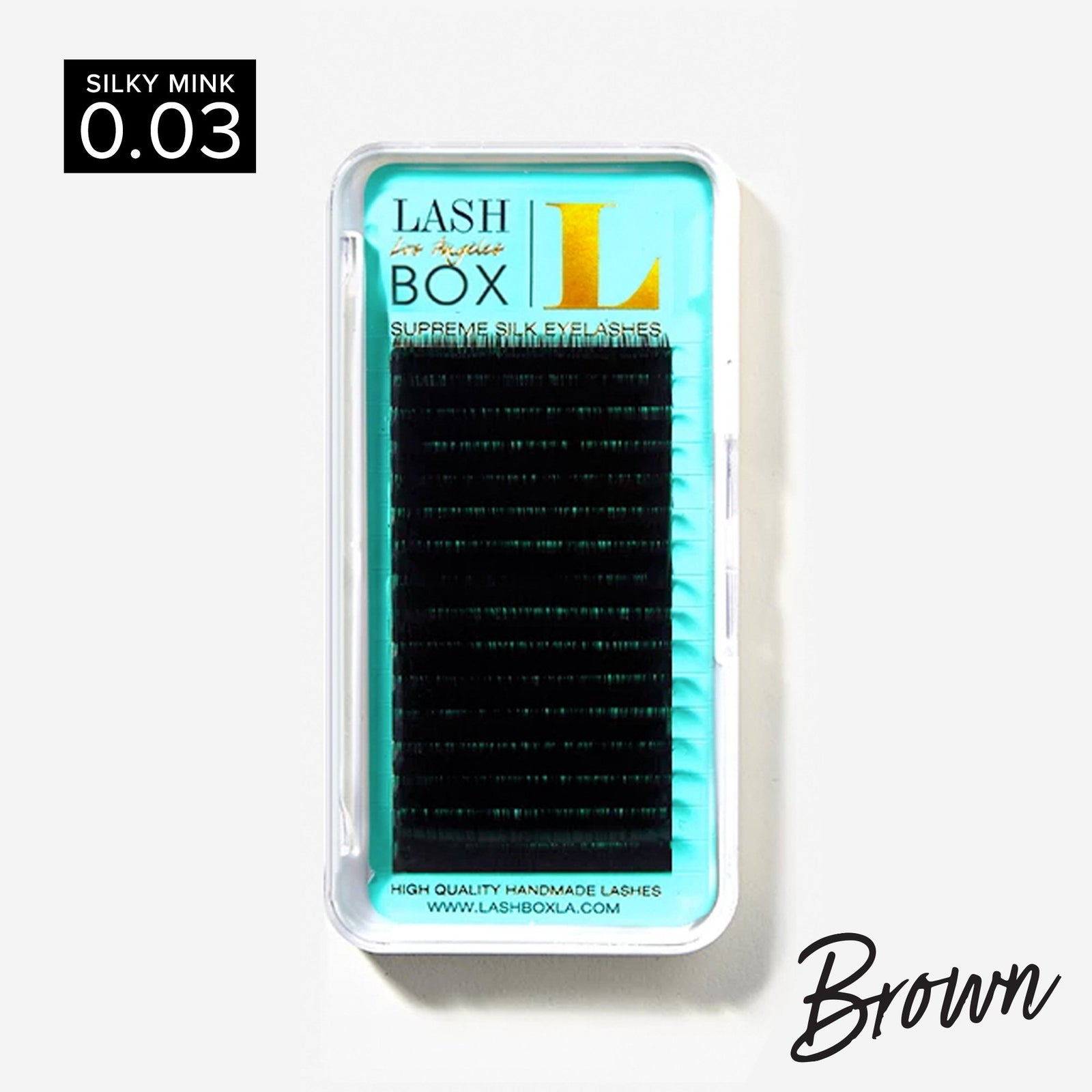 Deep Brown Silky Mink 0.03mm Mixed Lengths Tray