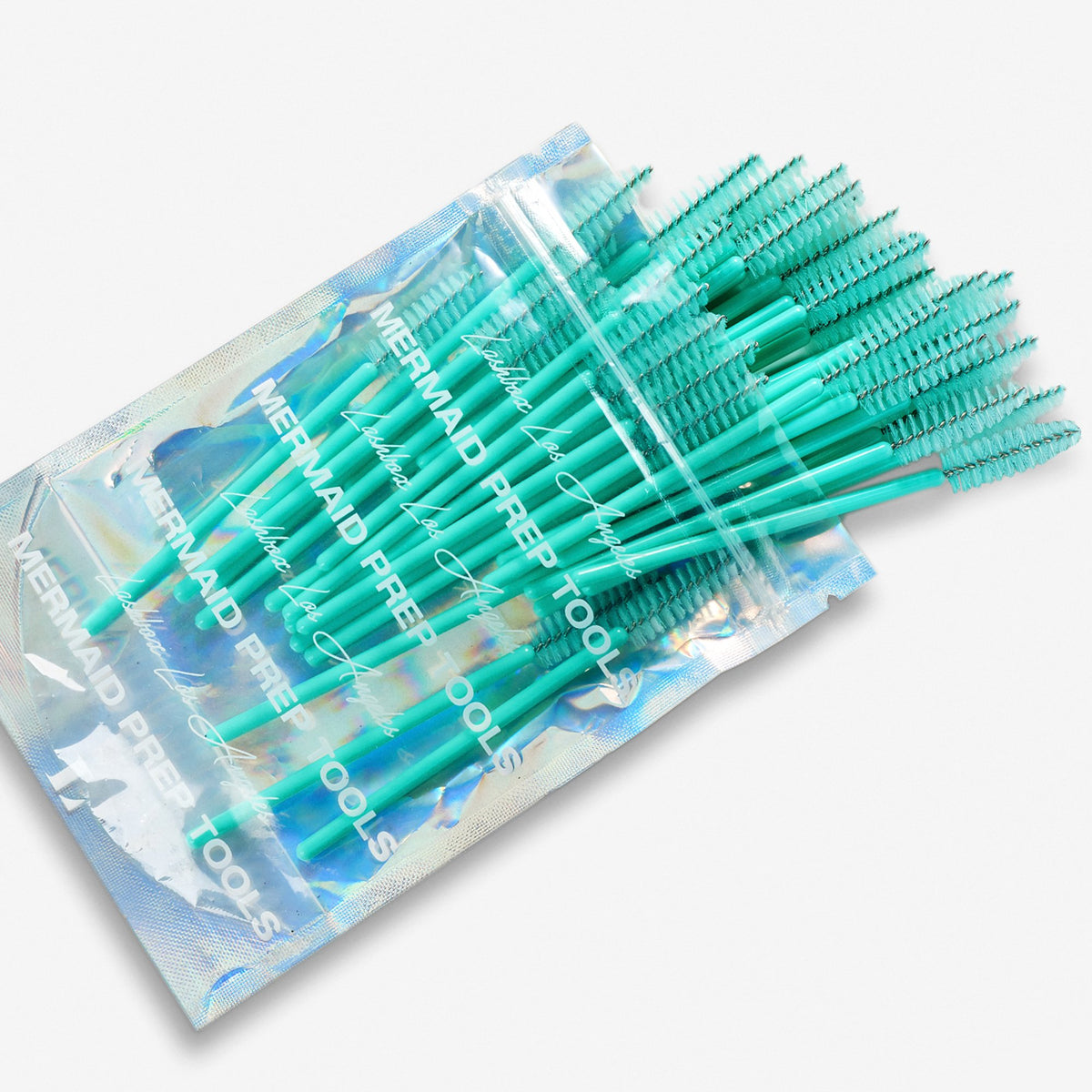Teal Bristle Mascara Wands